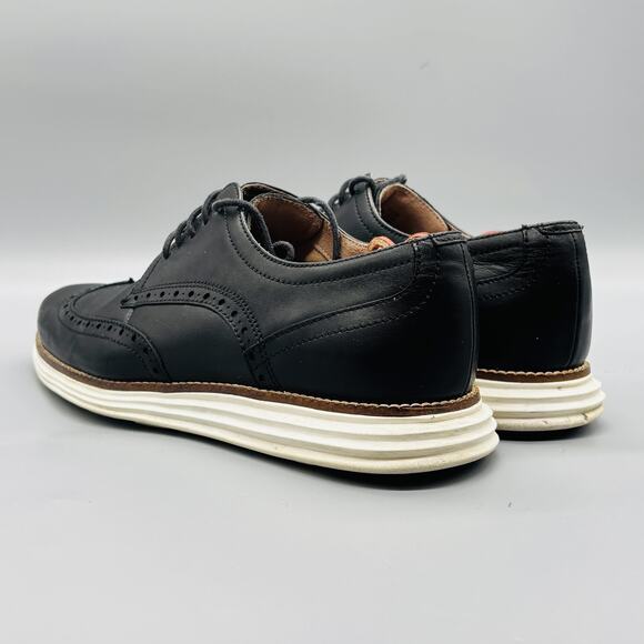 Cole Haan Shoes Mens 8.5 Black Leather Wingtip Derby Oxford Dress Sneakers main image 6